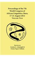 Proceedings of the 7th World Congress of African Linguistics, Buea, 17-21 August 2012