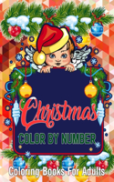 Christmas Color By Number Coloring Books For Adults: Mosaic Christmas Color by Number book with relaxing pages of Christmas scenes around the world (Mosaic Color by Number Books)