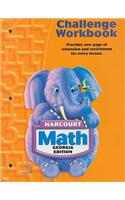 Harcourt Math Georgia Edition Challenge Workbook Grade K