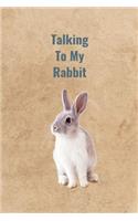Talking To My Rabbit