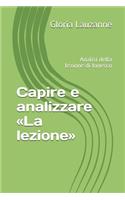 Capire e analizzare La lezione