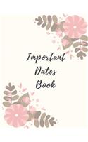 Important Dates Book