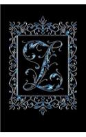 L: Initial Monogram Notebook