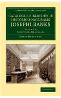 Catalogus bibliothecæ historico-naturalis Josephi Banks