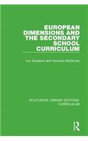 European Dimensions and the Secondary School Curriculum