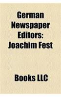 German Newspaper Editors: Joachim Fest(English)