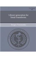 Library Generation for Linear Transforms.