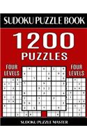 Sudoku Puzzle Master Book 1,200 Puzzles, 300 Easy, 300 Medium, 300 Hard and 300 Extra Hard: Four Levels Of Sudoku Puzzles In This Jumbo Size Book