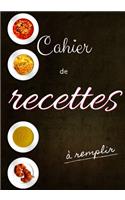 Cahier de recettes