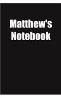 Matthew's Notebook