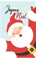 Joyeux Noël: Carnet de notes pointillés - cadeau de Noël - Papa Noël joyeux