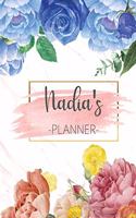 Nadia's Planner: Monthly Planner 3 Years January - December 2020-2022 - Monthly View - Calendar Views Floral Cover - Sunday start