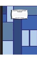 Quad Rule 5x5 Graph Paper Notebook. 7.44" x 9.69". 120 Pages: Blue Boxes And Lines Pattern Cover. Square Grid Paper, Graph Ruled Notebook. Math and Science Notebook for teens and adults. 5x5 grid per inch. Larg