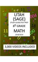 8th Grade UTAH SAGE, 2019 MATH, Test Prep