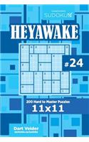 Sudoku Heyawake - 200 Hard to Master Puzzles 11x11 (Volume 24)