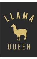 Llama Queen: Lined Notebook for Llama Fans