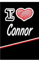 I Love Connor: Blank Recipe Cookbook 120 Pages 6x9