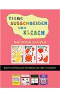 Baupapier Basteln (Tiere ausschneiden und kleben)
