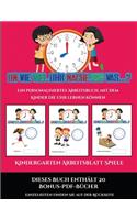 Kindergarten Arbeitsblatt Spiele (Um wie viel Uhr mache ich was...?): 30 farbige Arbeitsblätter. Der Preis dieses Buches beinhaltet die Erlaubnis, 20 weitere Bücher der Reihe kostenlos im PDF-Format herunterzuladen