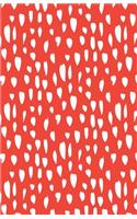 Bullet Journal Abstract Splashes Red