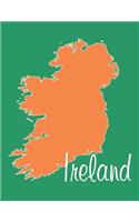 Ireland - National Colors 101 - Lined Notebook with Margins - 8.5X11: 101 Pages, 8.5 x 11, Medium Ruled, Journal, Soft Cover