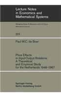 Price Effects in Input-Output Relations: A Theoretical and Empirical Study for the Netherlands 1949-1967