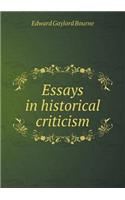 Essays in Historical Criticism