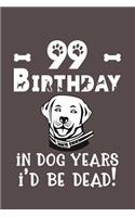 99 Birthday - In Dog Years I'd Be Dead!