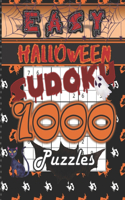 Halloween Easy Sudoku 1000 Puzzles: Easy, Math Logic Game for Your Big Brain, Workout Your Brain with One Fun Activity, Sudoku Books are Great Gifts and Wonderful Presents, Solutions I