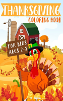 Thanksgiving Coloring Book For Kids Ages 2-5