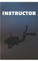 Instructor: Dive Swim Journal & Scuba Diving Notebook Swimming - Training Practice Logbook To Write In (110 Lined Pages, 6 x 9 in) Gift For School, Coach, Instr