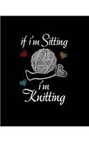 If I'm Sitting I'm Knitting