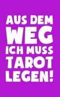 Tarot Karten: Muss Tarot legen!: Notizbuch / Notizheft für Tarot Zubehör A5 (6x9in) liniert mit Linien