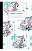 Composition Notebook: Neat Unicorn School Supplies for Girls - College Ruled Paper Notebook Journal Blank Lined Workbook for Teens Kids Students for Home School for Writi