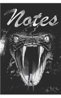 Notes: Snake Journal, Notebook size 6x9