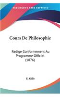 Cours De Philosophie