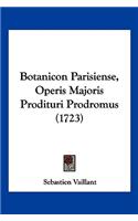 Botanicon Parisiense, Operis Majoris Prodituri Prodromus (1723)