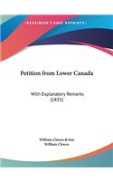 Petition from Lower Canada