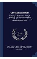 Genealogical Notes