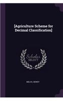 [agriculture Scheme for Decimal Classification]