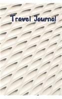 Travel Journal - 6x9 inch blank lined journal white illusion cover
