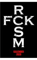 Kalender 2020 FCK RCSM: Terminkalender als lustiges Geschenk für Jahreskalender 2020 A5 1 Woche 2 Seiten / 6x9 Zoll 120 Seiten / Terminplaner 2020 klein für