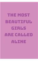 Aline Girl Woman Notebook