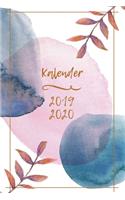 Kalender 2019 2020: Version: rote Blätter - Terminplaner 2019 2020 - Wochenplaner und Kalender von Sept. 2019 bis Dez. 2020 - Dein Terminkalender und Taschenkalender zu