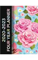 2020 - 2023 Four Year Planner: Pink Roses Monthly Calendar, Planner, Notebook and More!