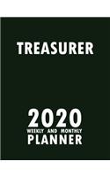Treasurer 2020 Weekly and Monthly Planner