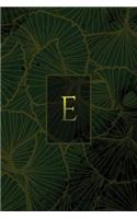 Monogram E Notebook: (Luxury Two 150 Lined)