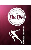 She Believed She Could So She Did Reach for the Stars Fitness Planner: Fitness Planner, Workout Log and Meal Planning Notebook to Track Nutrition, Diet, Exercise, Gratitude, Energy and Stress ... Nutrition, Workouts, Wa(2 She Believed She Could So She Did (Fitness Planner))