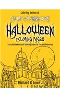Adult Coloring Book Halloween Coloring Pages