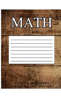 Math Notebook Graph Paper